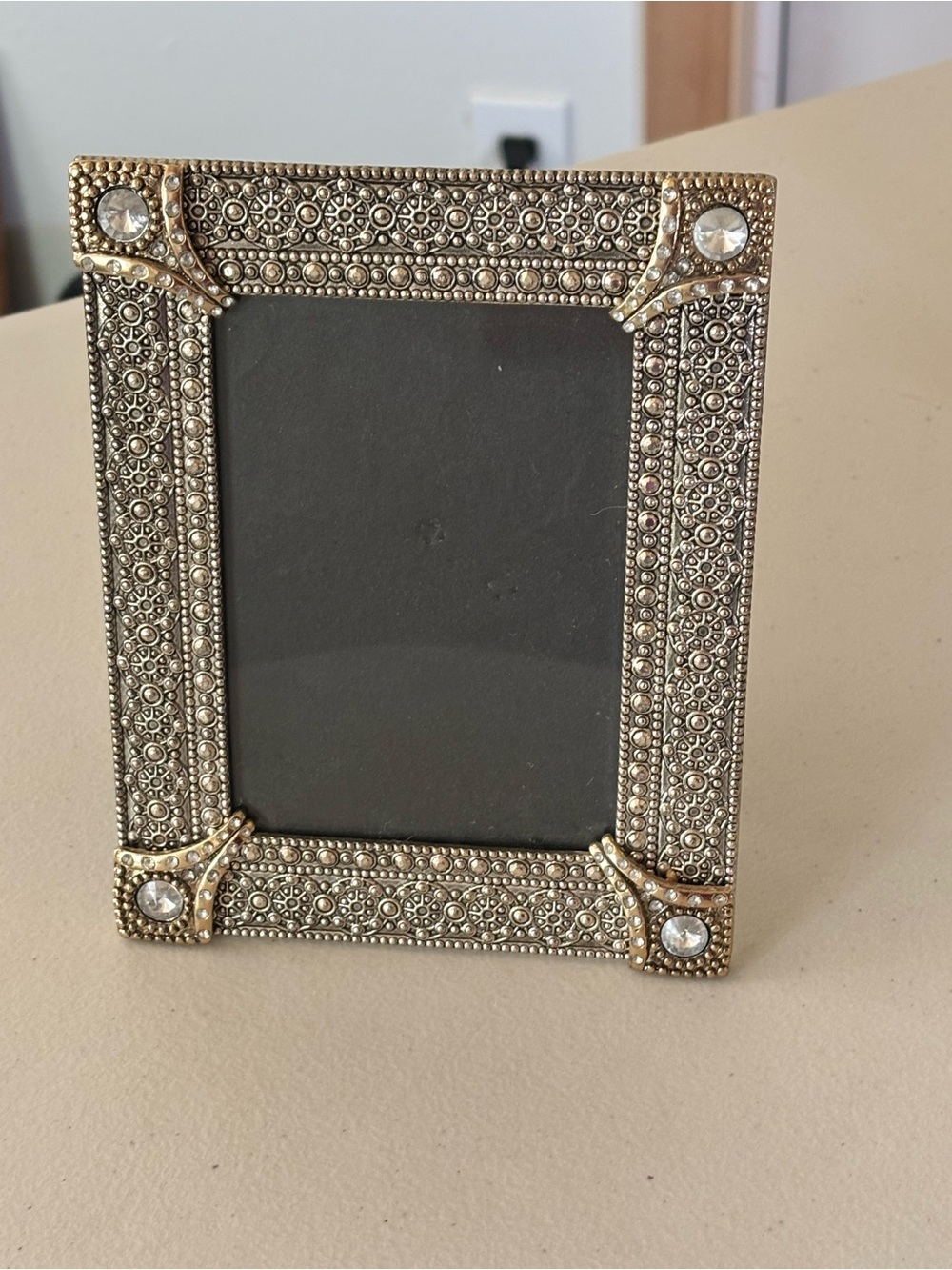 Ornate Gold Jeweled Picture Frame